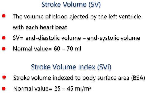 lv stroke volume